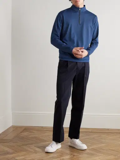 Peter Millar Albatross Piqué Half-Zip Sweater - Men | Thumbnail 2 Peter Millar Albatross Piqué Half-Zip Sweater - Men | Thumbnail 2