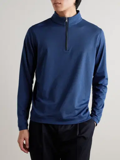 Peter Millar Albatross Piqué Half-Zip Sweater - Men | Thumbnail 3 Peter Millar Albatross Piqué Half-Zip Sweater - Men | Thumbnail 3