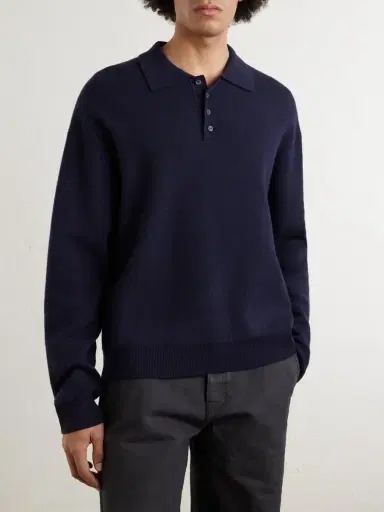 Loewe Wool-Blend Polo Sweater - Men | Thumbnail 3 Loewe Wool-Blend Polo Sweater - Men | Thumbnail 3