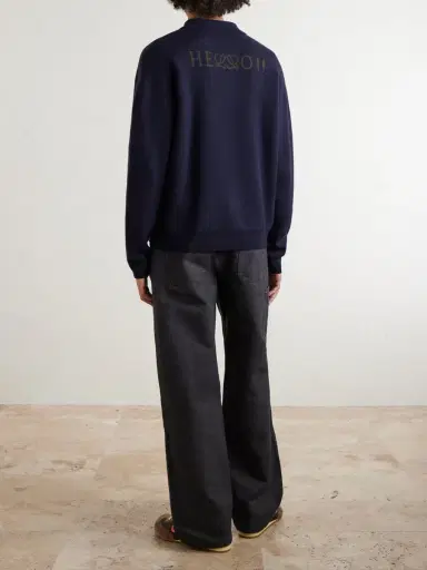 Loewe Wool-Blend Polo Sweater - Men | Thumbnail 4 Loewe Wool-Blend Polo Sweater - Men | Thumbnail 4