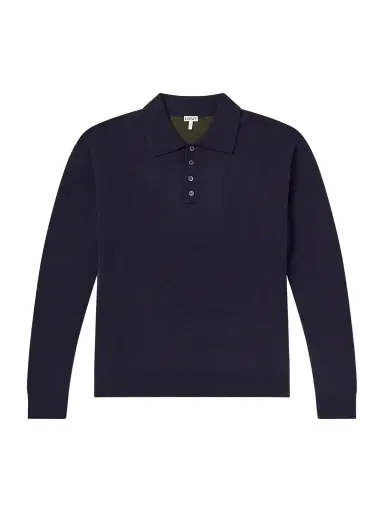 Loewe Wool-Blend Polo Sweater - Men | Thumbnail 1 Loewe Wool-Blend Polo Sweater - Men | Thumbnail 1