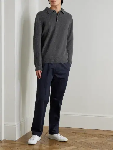 Sunspel Straight-Leg Cotton-Drill Trousers - Men | Thumbnail 2 Sunspel Straight-Leg Cotton-Drill Trousers - Men | Thumbnail 2
