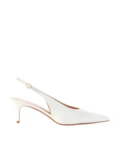 Gianvito Rossi Robbie 55 Polished-leather Slingback Pumps | Thumbnail 1 Gianvito Rossi Robbie 55 Polished-leather Slingback Pumps | Thumbnail 1