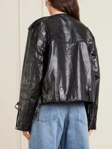 R13 Belted Embellished Leather Biker Jacket | Thumbnail 4 R13 Belted Embellished Leather Biker Jacket | Thumbnail 4