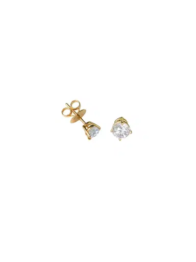 Wish Fine Jewelry 1.00ct Diamond 18K Gold Classic Stud Earring | Thumbnail 2 Wish Fine Jewelry 1.00ct Diamond 18K Gold Classic Stud Earring | Thumbnail 2