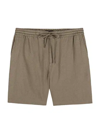 RAILS Men's Archer 6-Barley Cotton-Linen Drawstring Shorts | Thumbnail 1 RAILS Men's Archer 6-Barley Cotton-Linen Drawstring Shorts | Thumbnail 1
