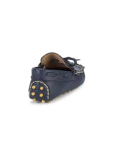 Elephantito Baby Boy's Leather Driving Loafers - Navy 5 (Baby) | Thumbnail 2 Elephantito Baby Boy's Leather Driving Loafers - Navy 5 (Baby) | Thumbnail 2