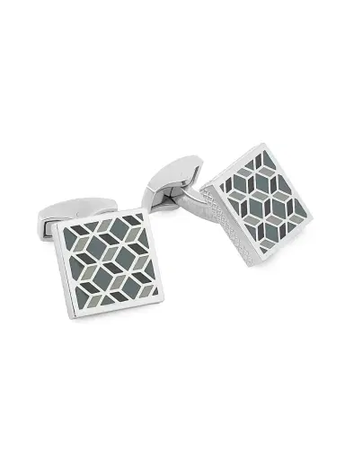 Tateossian Men's 3D Illusion Geometric Squares Cufflinks | Thumbnail 1 Tateossian Men's 3D Illusion Geometric Squares Cufflinks | Thumbnail 1