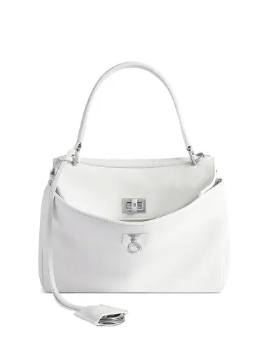 Balenciaga Women's Rodeo Crossbody Handbag - Optic White | Thumbnail 1 Balenciaga Women's Rodeo Crossbody Handbag - Optic White | Thumbnail 1