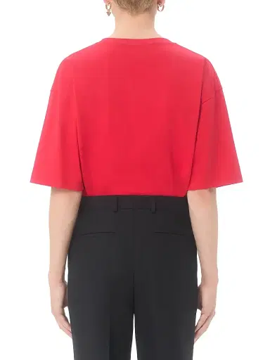 Valentino Garavani Men's Cotton T-Shirt with Panther Print - Red Black | Thumbnail 4 Valentino Garavani Men's Cotton T-Shirt with Panther Print - Red Black | Thumbnail 4