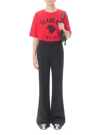 Valentino Garavani Men's Cotton T-Shirt with Panther Print - Red Black | Thumbnail 7 Valentino Garavani Men's Cotton T-Shirt with Panther Print - Red Black | Thumbnail 7