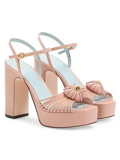 Valentino Garavani Women's Sandal Royal 115MM Platform Sandals in Kidskin - Beige - Size 12 | Thumbnail 2 Valentino Garavani Women's Sandal Royal 115MM Platform Sandals in Kidskin - Beige - Size 12 | Thumbnail 2