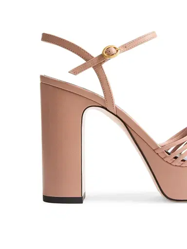 Valentino Garavani Women's Sandal Royal 115MM Platform Sandals in Kidskin - Beige - Size 12 | Thumbnail 6 Valentino Garavani Women's Sandal Royal 115MM Platform Sandals in Kidskin - Beige - Size 12 | Thumbnail 6