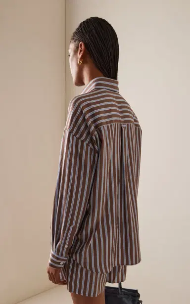 With Nothing Underneath Exclusive The Weekend Striped Shirt | Thumbnail 4 With Nothing Underneath Exclusive The Weekend Striped Shirt | Thumbnail 4