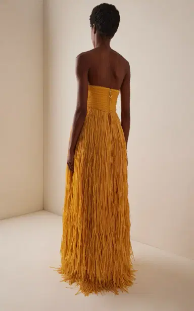 Aje Florentia Raffia Fringe Maxi Dress | Thumbnail 4 Aje Florentia Raffia Fringe Maxi Dress | Thumbnail 4