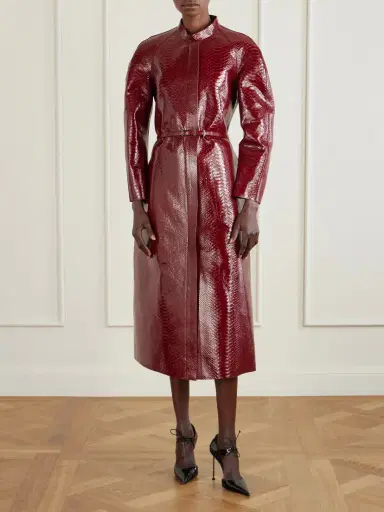 Tom Ford Snake-effect Leather Coat | Thumbnail 2 Tom Ford Snake-effect Leather Coat | Thumbnail 2
