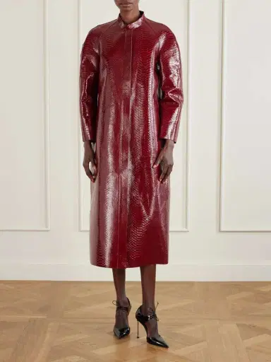 Tom Ford Snake-effect Leather Coat | Thumbnail 3 Tom Ford Snake-effect Leather Coat | Thumbnail 3