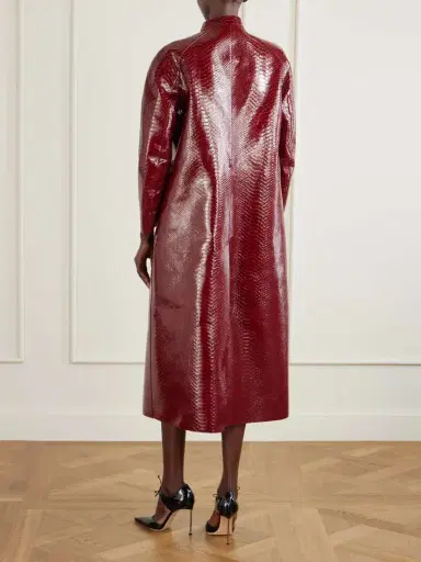 Tom Ford Snake-effect Leather Coat | Thumbnail 4 Tom Ford Snake-effect Leather Coat | Thumbnail 4