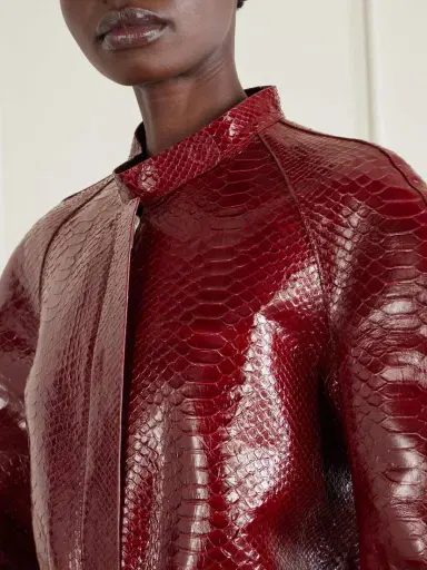 Tom Ford Snake-effect Leather Coat | Thumbnail 6 Tom Ford Snake-effect Leather Coat | Thumbnail 6