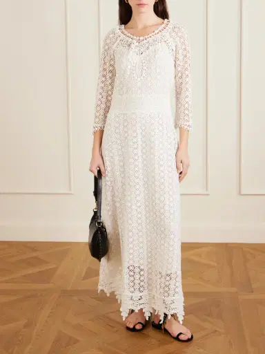 Isabel Marant Hayra Cotton-guipure Lace Maxi Dress | Thumbnail 2 Isabel Marant Hayra Cotton-guipure Lace Maxi Dress | Thumbnail 2