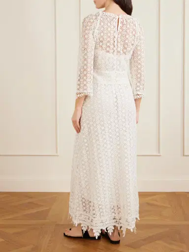 Isabel Marant Hayra Cotton-guipure Lace Maxi Dress | Thumbnail 3 Isabel Marant Hayra Cotton-guipure Lace Maxi Dress | Thumbnail 3