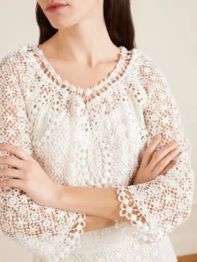Isabel Marant Hayra Cotton-guipure Lace Maxi Dress | Thumbnail 4 Isabel Marant Hayra Cotton-guipure Lace Maxi Dress | Thumbnail 4