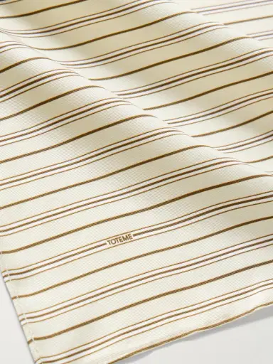 TOTEME Signature Striped Silk-twill Scarf | Thumbnail 3 TOTEME Signature Striped Silk-twill Scarf | Thumbnail 3