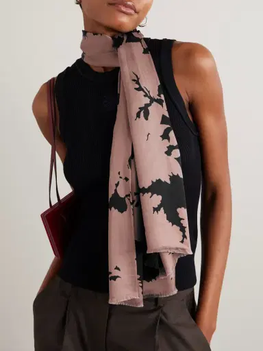 Dries Van Noten Printed Twill Scarf | Thumbnail 2 Dries Van Noten Printed Twill Scarf | Thumbnail 2