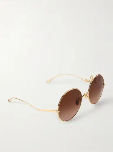 Chloé Iconic Round-frame Gold-tone Sunglasses | Thumbnail 3 Chloé Iconic Round-frame Gold-tone Sunglasses | Thumbnail 3