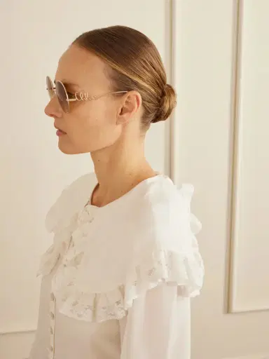 Chloé Iconic Round-frame Gold-tone Sunglasses | Thumbnail 4 Chloé Iconic Round-frame Gold-tone Sunglasses | Thumbnail 4