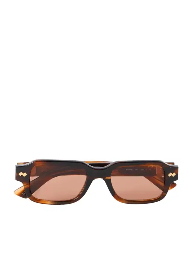 Intrecciato Rectangular-frame Tortoiseshell Acetate Sunglasses Intrecciato Rectangular-frame Tortoiseshell Acetate Sunglasses