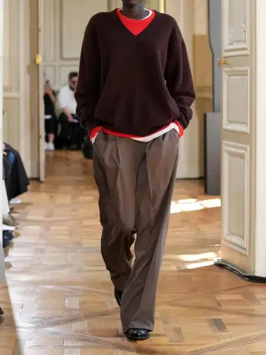 ssstein Pleated Wool-twill Wide-leg Pants | Thumbnail 6 ssstein Pleated Wool-twill Wide-leg Pants | Thumbnail 6