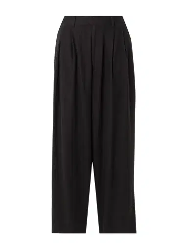 ssstein Pleated Silk-blend Flannel Wide-leg Pants | Thumbnail 1 ssstein Pleated Silk-blend Flannel Wide-leg Pants | Thumbnail 1
