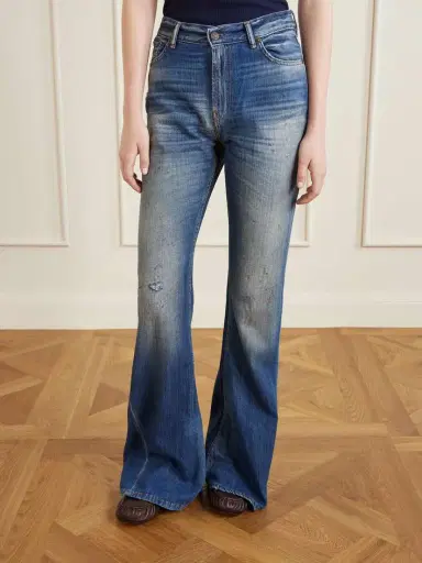Acne Studios Distressed High-rise Flared Jeans | Thumbnail 3 Acne Studios Distressed High-rise Flared Jeans | Thumbnail 3