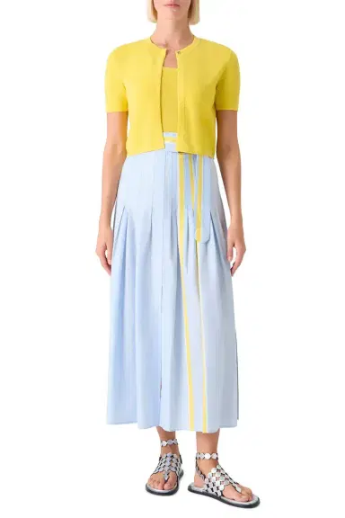 Akris punto Short Sleeve Cardigan | Thumbnail 5 Akris punto Short Sleeve Cardigan | Thumbnail 5