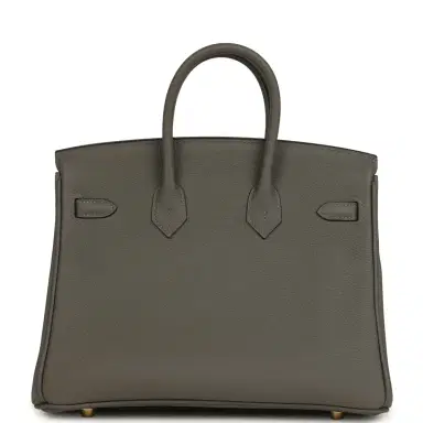 HERMÈS Hermes Birkin 25 Gris Meyer Togo Permabrass Hardware | Thumbnail 4 HERMÈS Hermes Birkin 25 Gris Meyer Togo Permabrass Hardware | Thumbnail 4