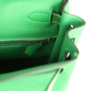 HERMÈS Hermes Kelly Retourne 28 Bambou Togo and Shiny Niloticus Crocodile Touch Palladium Hardware | Thumbnail 9 HERMÈS Hermes Kelly Retourne 28 Bambou Togo and Shiny Niloticus Crocodile Touch Palladium Hardware | Thumbnail 9
