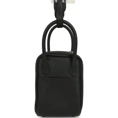HERMÈS Hermes Mini Lindy II Black Clemence Palladium Hardware | Thumbnail 3 HERMÈS Hermes Mini Lindy II Black Clemence Palladium Hardware | Thumbnail 3