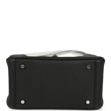 HERMÈS Hermes Mini Lindy II Black Clemence Palladium Hardware | Thumbnail 6 HERMÈS Hermes Mini Lindy II Black Clemence Palladium Hardware | Thumbnail 6