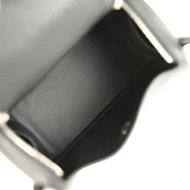 HERMÈS Hermes Mini Lindy II Black Clemence Palladium Hardware | Thumbnail 9 HERMÈS Hermes Mini Lindy II Black Clemence Palladium Hardware | Thumbnail 9