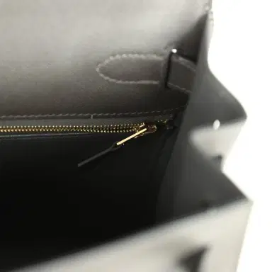 HERMÈS Pre-owned Hermes Kelly Sellier 28 Graphite Madame Gold Hardware | Thumbnail 9 HERMÈS Pre-owned Hermes Kelly Sellier 28 Graphite Madame Gold Hardware | Thumbnail 9