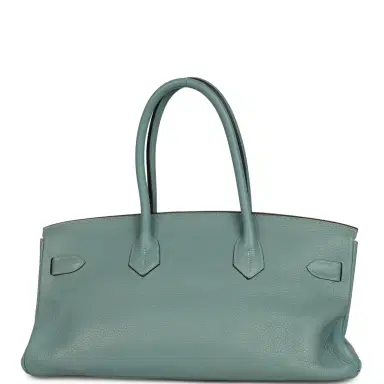 HERMÈS Vintage Hermes Shoulder Birkin 42 JPG Ciel Togo Palladium Hardware | Thumbnail 4 HERMÈS Vintage Hermes Shoulder Birkin 42 JPG Ciel Togo Palladium Hardware | Thumbnail 4
