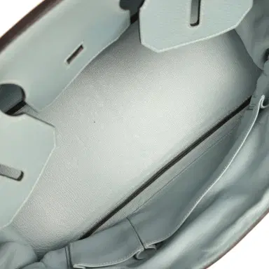 HERMÈS Vintage Hermes Shoulder Birkin 42 JPG Ciel Togo Palladium Hardware | Thumbnail 8 HERMÈS Vintage Hermes Shoulder Birkin 42 JPG Ciel Togo Palladium Hardware | Thumbnail 8