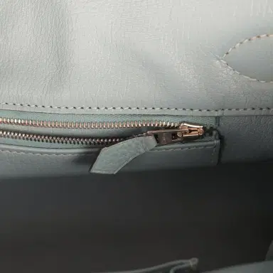 HERMÈS Vintage Hermes Shoulder Birkin 42 JPG Ciel Togo Palladium Hardware | Thumbnail 9 HERMÈS Vintage Hermes Shoulder Birkin 42 JPG Ciel Togo Palladium Hardware | Thumbnail 9