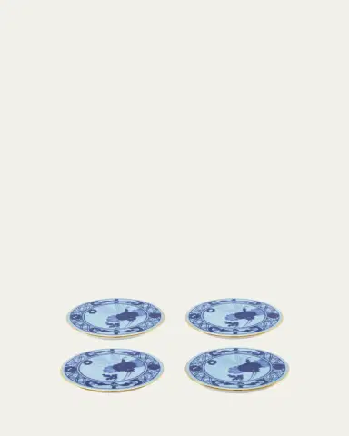 GINORI 1735 Oriente Italiano Iris Coasters, Set of 4 | Thumbnail 3 GINORI 1735 Oriente Italiano Iris Coasters, Set of 4 | Thumbnail 3