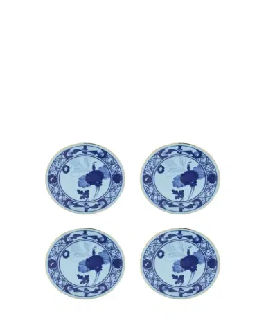 GINORI 1735 Oriente Italiano Iris Coasters, Set of 4 | Thumbnail 1 GINORI 1735 Oriente Italiano Iris Coasters, Set of 4 | Thumbnail 1