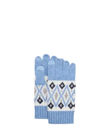 Sofia Cashmere Fair Isle Wool and Cashmere Gloves | Thumbnail 1 Sofia Cashmere Fair Isle Wool and Cashmere Gloves | Thumbnail 1