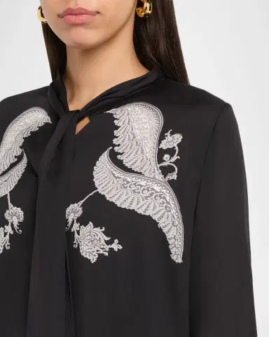 Kobi Halperin Cynthia Lace-Print Stretch Silk Blouse | Thumbnail 18 Kobi Halperin Cynthia Lace-Print Stretch Silk Blouse | Thumbnail 18