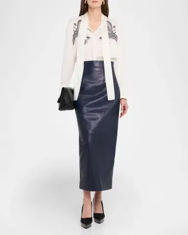 Kobi Halperin Cynthia Lace-Print Stretch Silk Blouse | Thumbnail 6 Kobi Halperin Cynthia Lace-Print Stretch Silk Blouse | Thumbnail 6