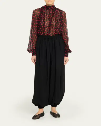 Ronny Kobo Zenia Sheer Polka-Dot Top | Thumbnail 2 Ronny Kobo Zenia Sheer Polka-Dot Top | Thumbnail 2